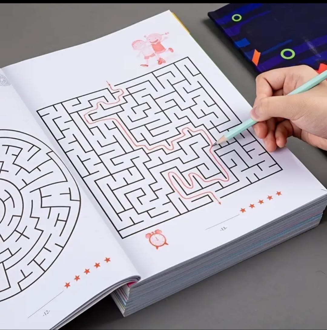 Challenging Maze Puzzle Book for Adults – Relax & Sharpen Your Mind