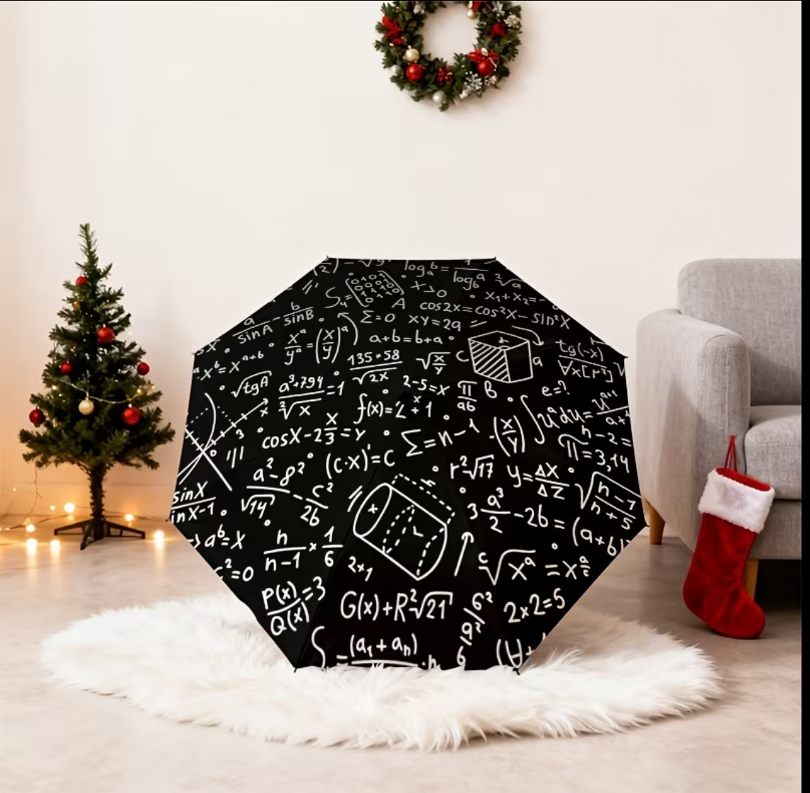 Creative Math Print Umbrella – Attractive & Practical Gift for Students & Professionals
مظلة بطباعة رياضية إبداعية – هدية عملية وجذابة للطلاب والمحترفين