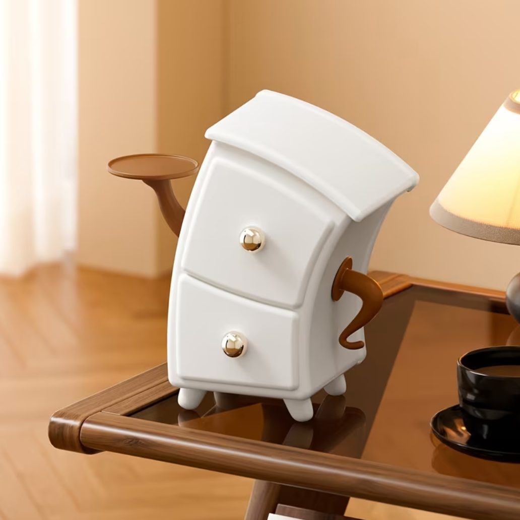Cute Desktop Storage Box – Multi-Functional Organizer for Makeup, Stationery & Home Use  صندوق تخزين مكتبي لطيف – منظم متعدد الاستخدامات للمكياج والأدوات المكتبية والمنزل